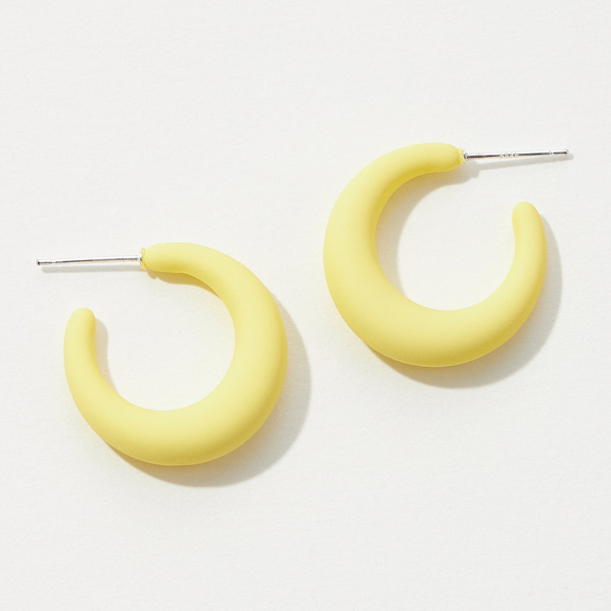 Rubber Coating Hoop Earring