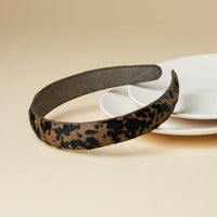 genuine leather animal print headbands 1inch