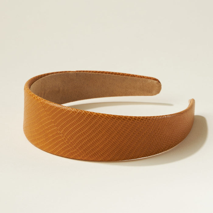 Synthetic Snake Leather Headbands