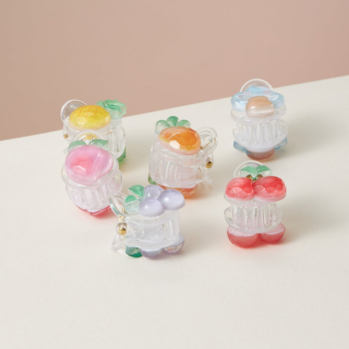 6 Pcs Summer Fruits Mini Claw Hair Clips