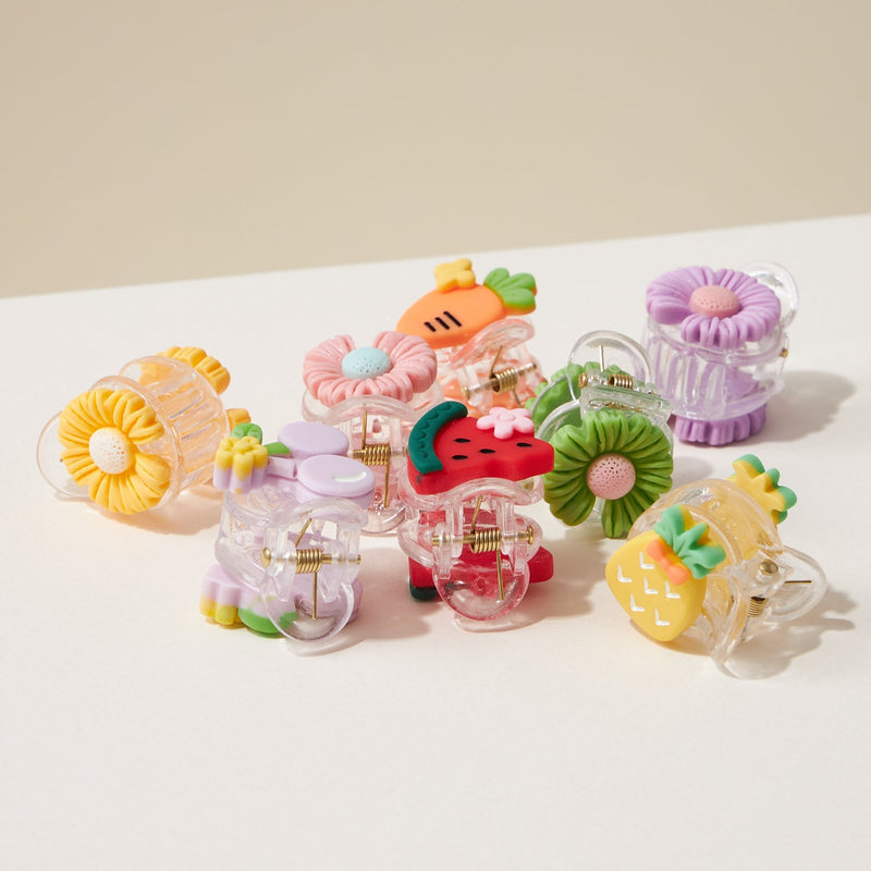 6 Pcs Tropical Mini Claw Hair Clips