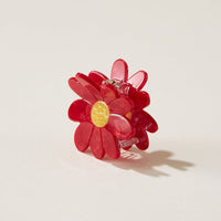 Resin Flower Claw Hair Clips