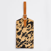 Genuine Leather Animal Print Luggage Tag