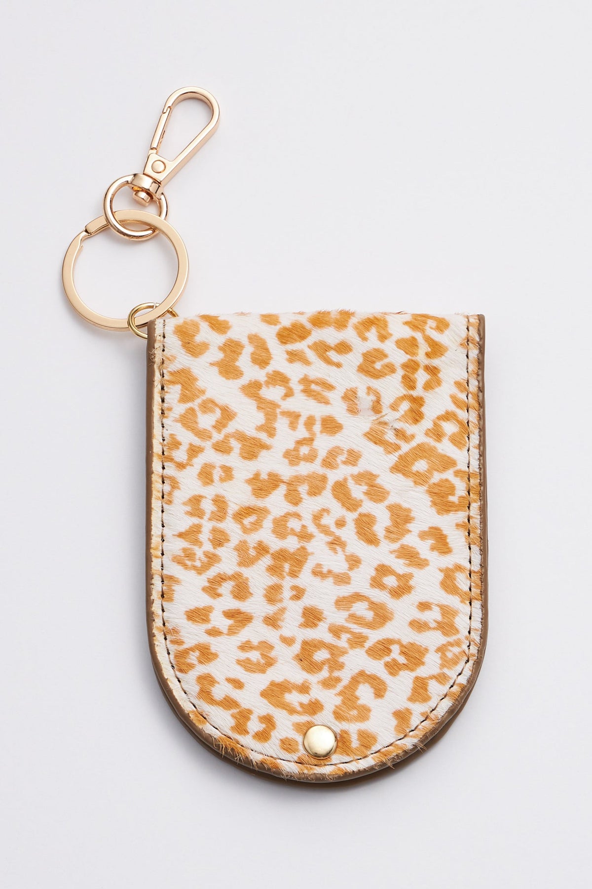 Animal Print ID Card Holder Key Chains