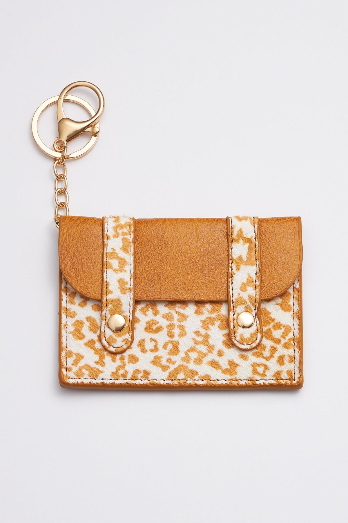 Animal Print ID Card Holder Key Chains