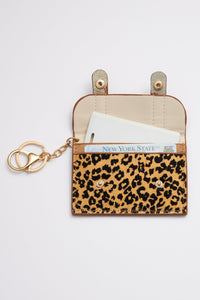 Animal Print ID Card Holder Key Chains