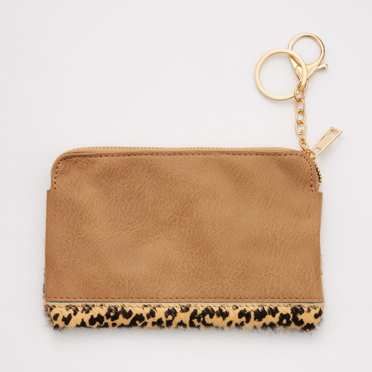 MAMA Genuine Leather Animal Print Pouch