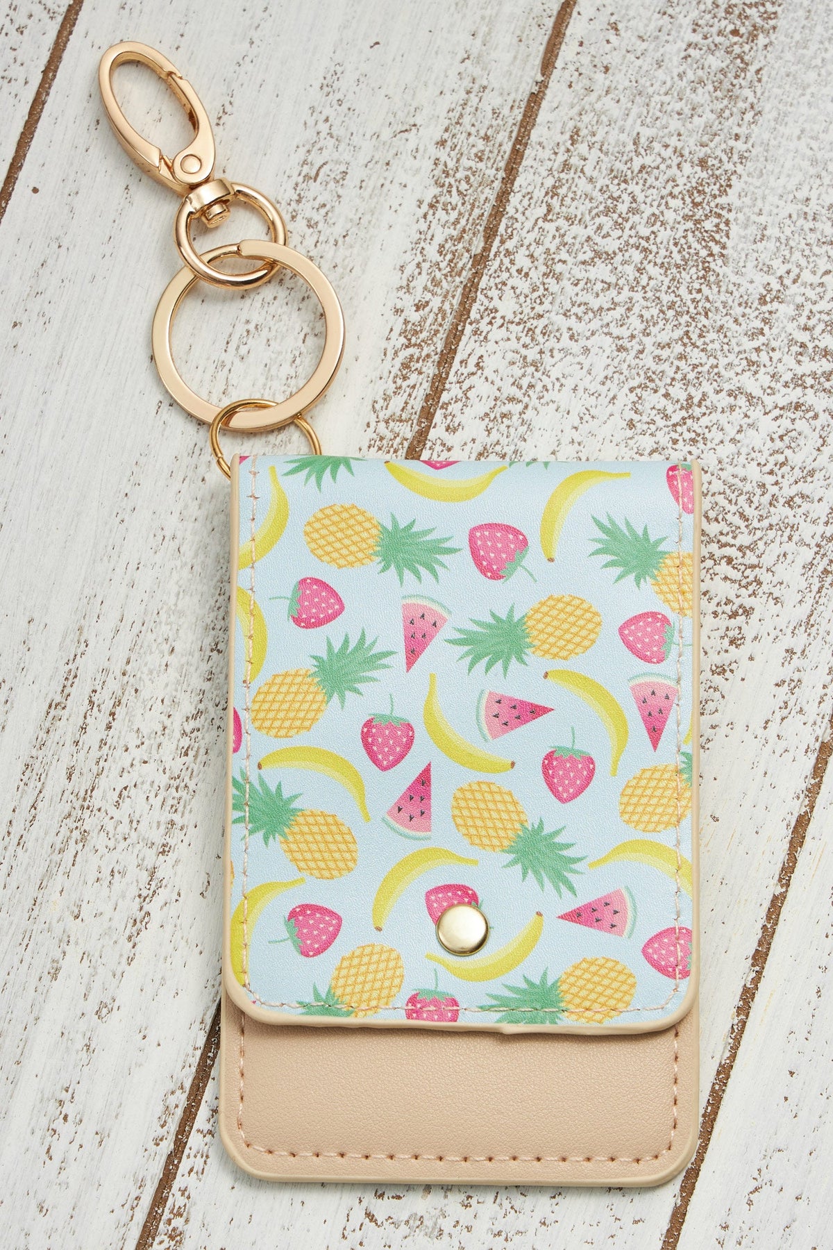 Tropical ID Card Holder Key Chains