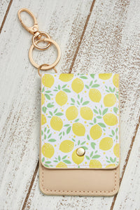 Tropical ID Card Holder Key Chains