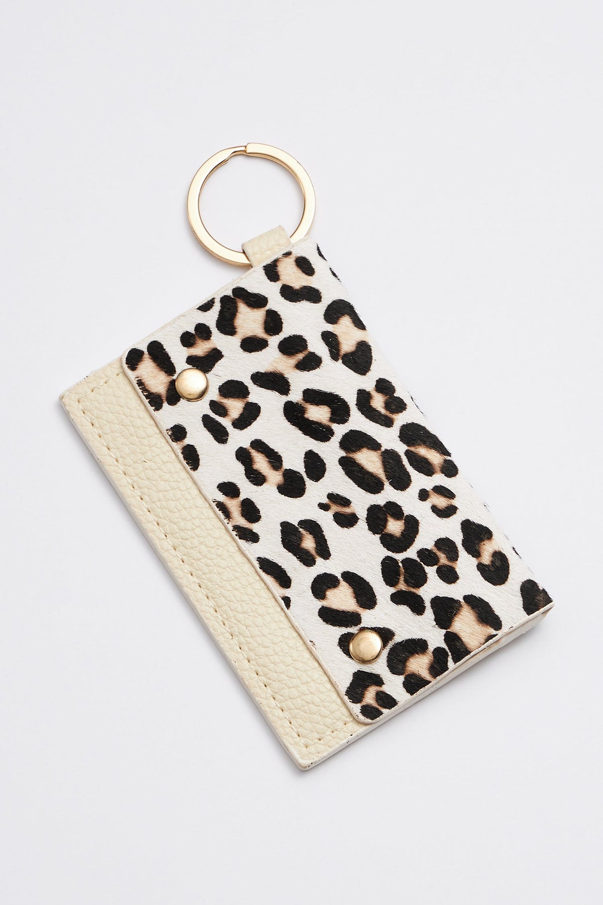 animal print card holder key chains