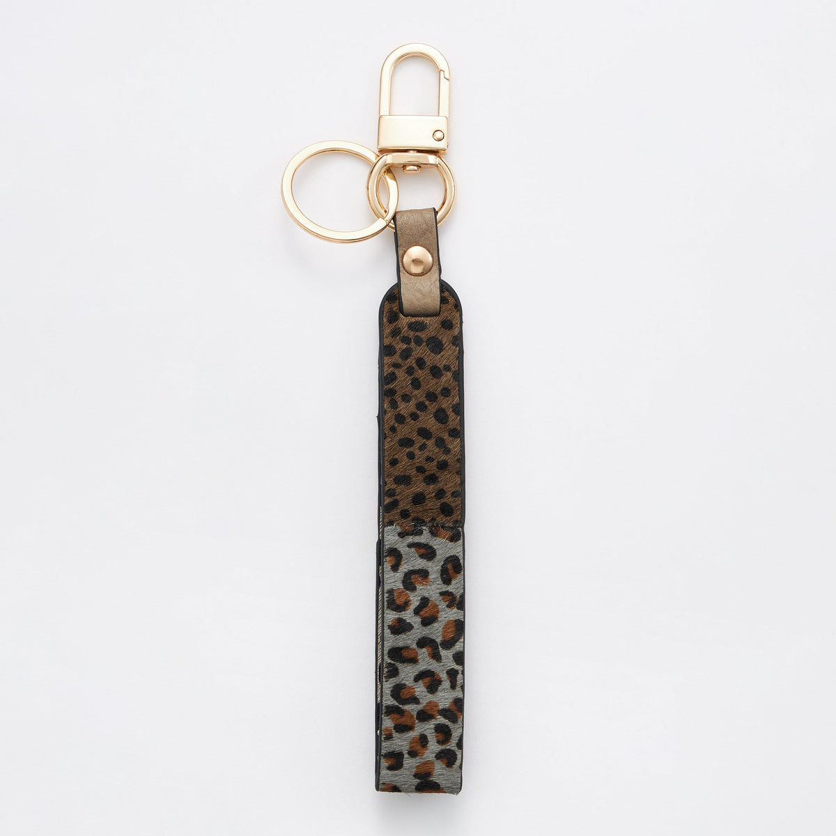 plaid pattern print strap keychains