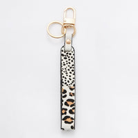 plaid pattern print strap keychains