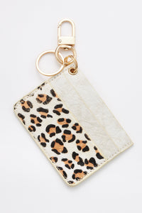 animal print card holder key chains 2