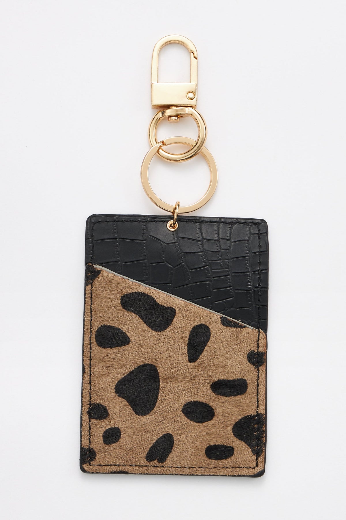 animal print card holder key chains 3