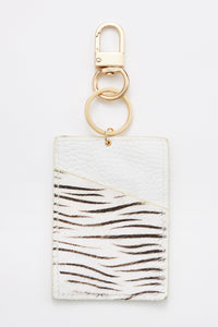 animal print card holder key chains 3