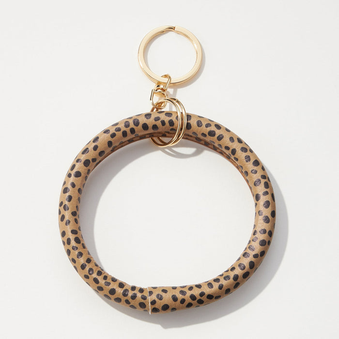 Animal Print Key Ring Bracelet