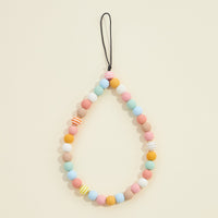 two tone resin chain phone strap