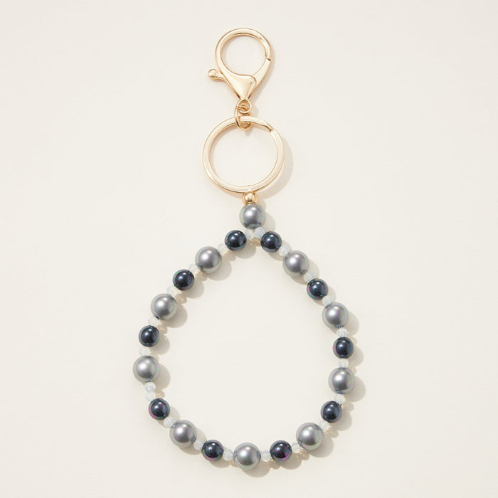 Pearl Beaded Bracelet Keychain