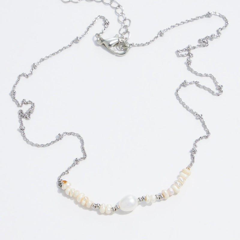 Gold Dipped Freshwater Pearls Beaded Necklace