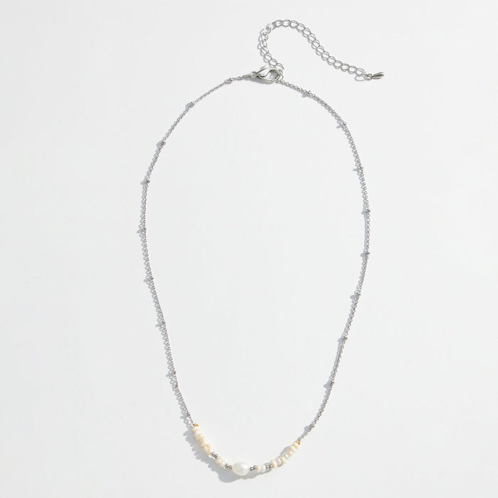 Gold Dipped Freshwater Pearls Beaded Necklace