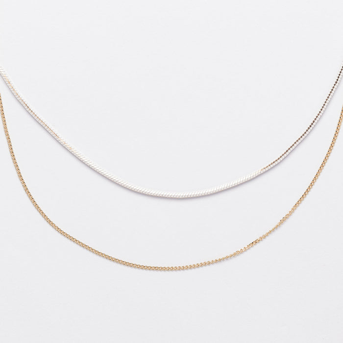 Simple Layered Chain Necklace