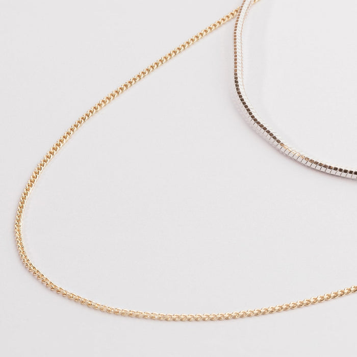 Simple Layered Chain Necklace