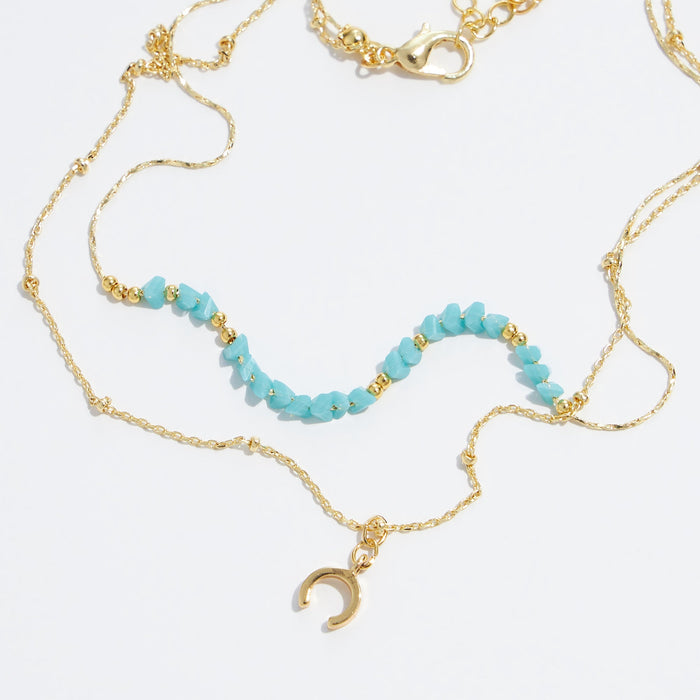 gold dipped freshwater pearl necklace