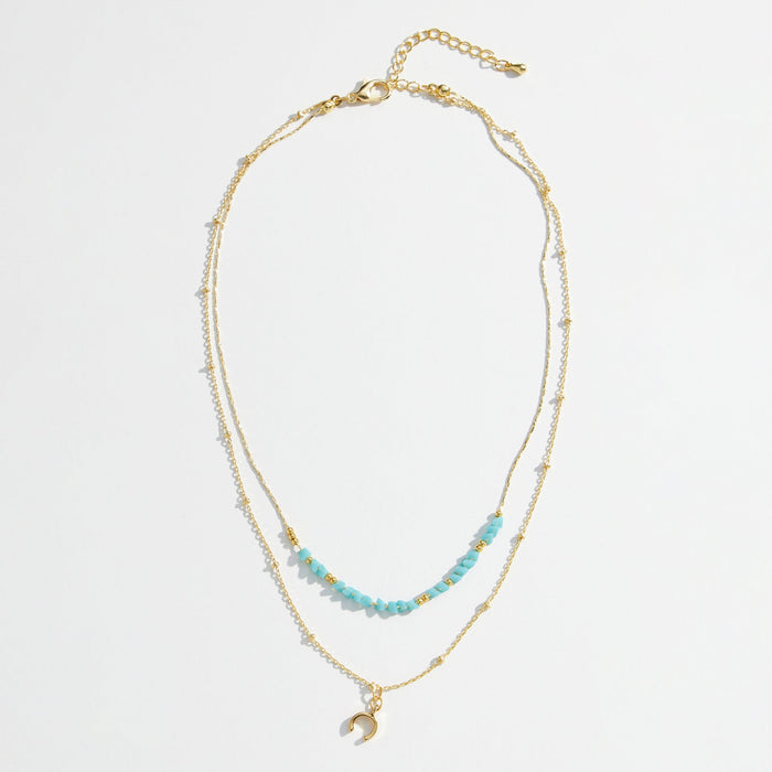 gold dipped freshwater pearl necklace