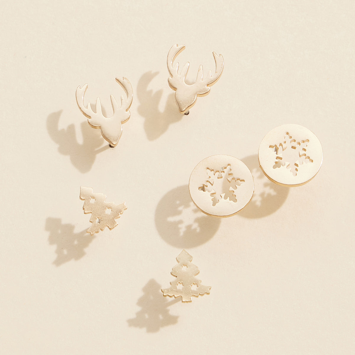 Festive Holiday Stud Earring Set