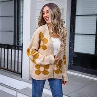 Floral  Cardigan Sweater