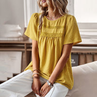 Short Sleeved Elegant Blouse