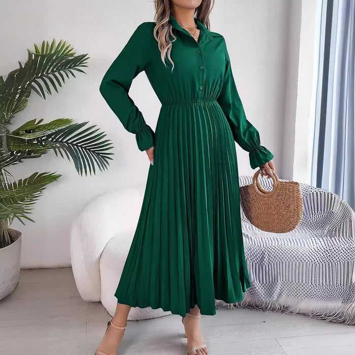 Pleated Maxi Dress