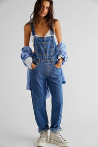 Casual Loose Denim Overalls