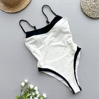 One-Piece Sexy Stitching Swimsuit