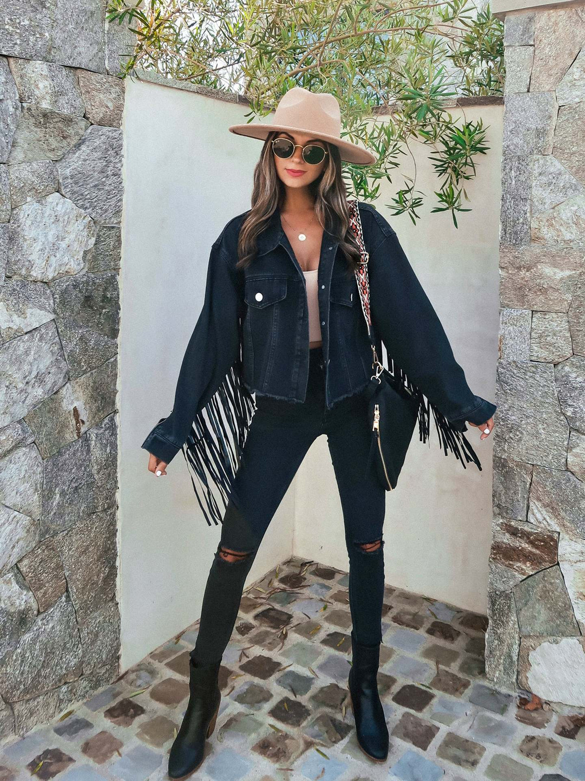 Fringed Denim Jacket