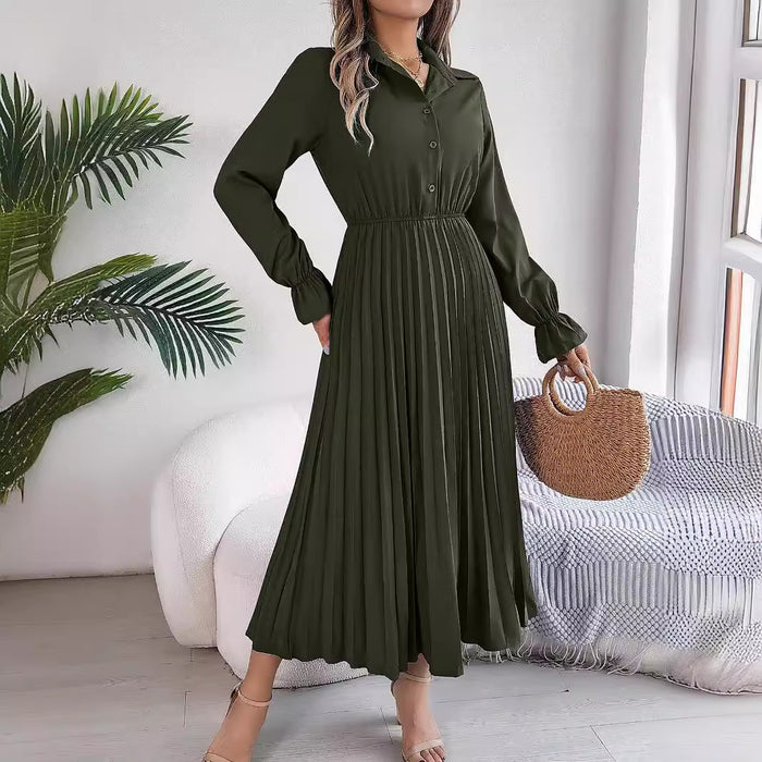 Pleated Maxi Dress