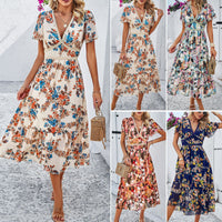 Casual Floral Midi Dress