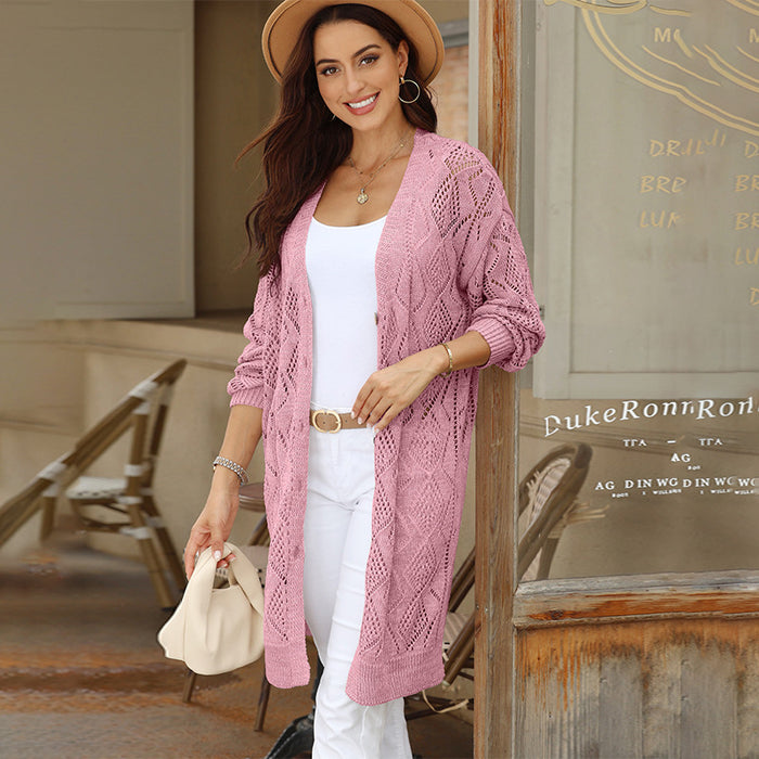 Thin Knit Midi Cardigan