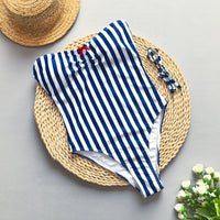 Striped One-Piece Swimsuit