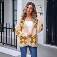 Floral  Cardigan Sweater