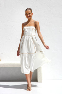 Fresh Sweet Line Mid-Length Dress