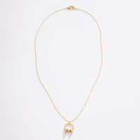 Gold Dipped Two Tone Headphone Necklace