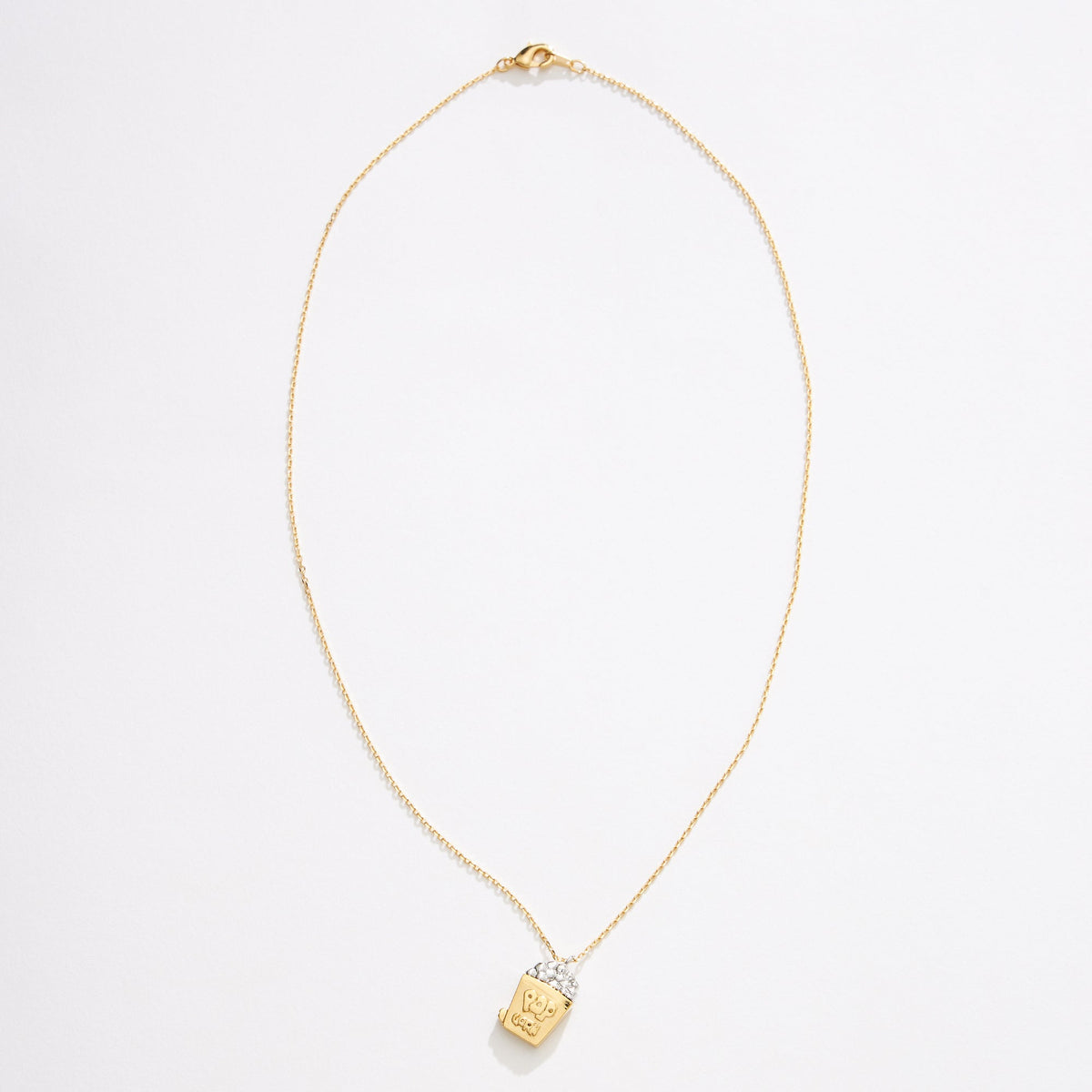 Gold Dipped Two Tone Popcorn Necklace