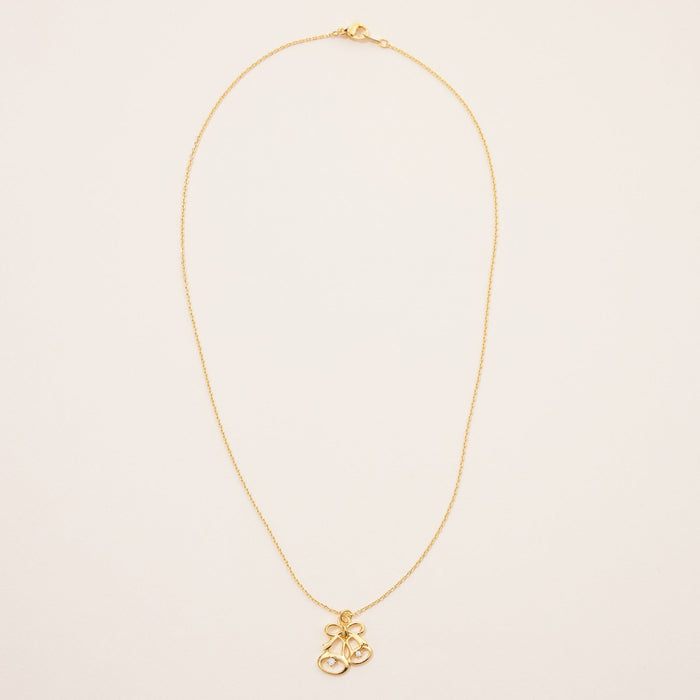 Gold Dipped Jingle Bells Pendant Necklace