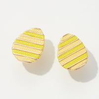 Easter Egg Thread Post Earrings