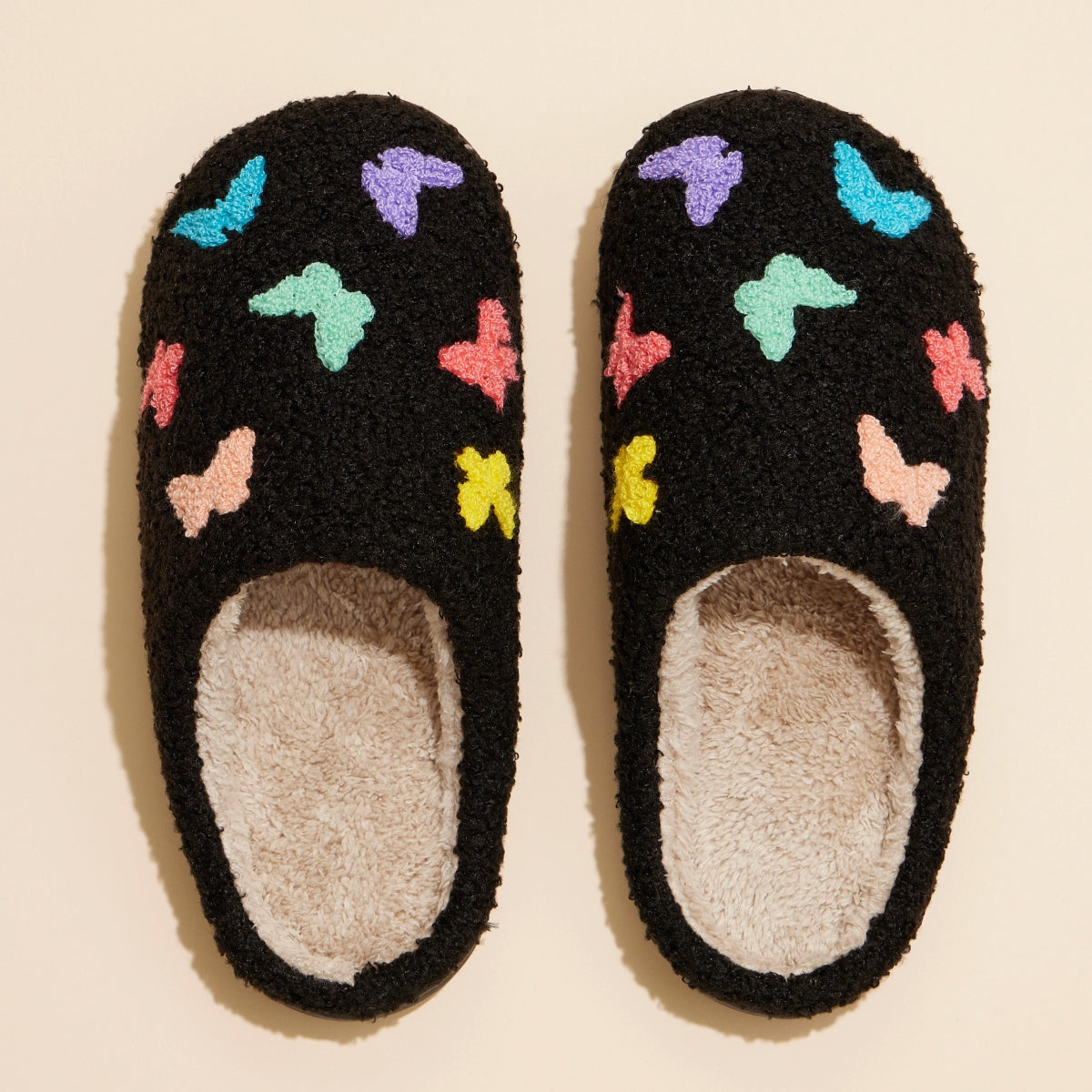 Multi Butterflies Home Slippers