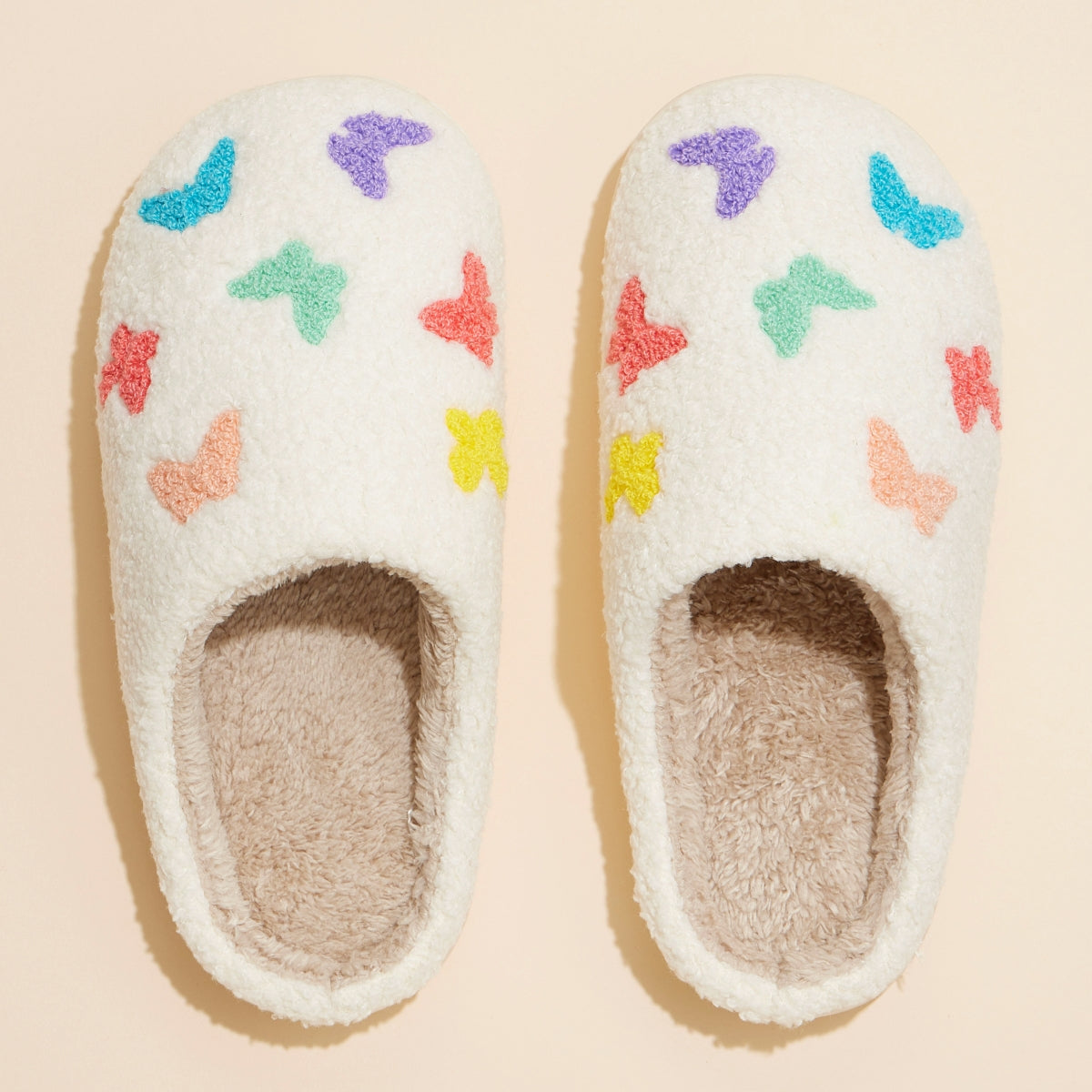 Multi Butterflies Home Slippers