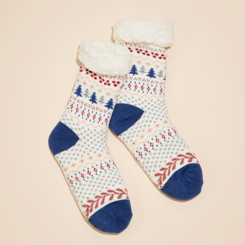 Christmas Fuzzy Socks Assorted Pack of 2