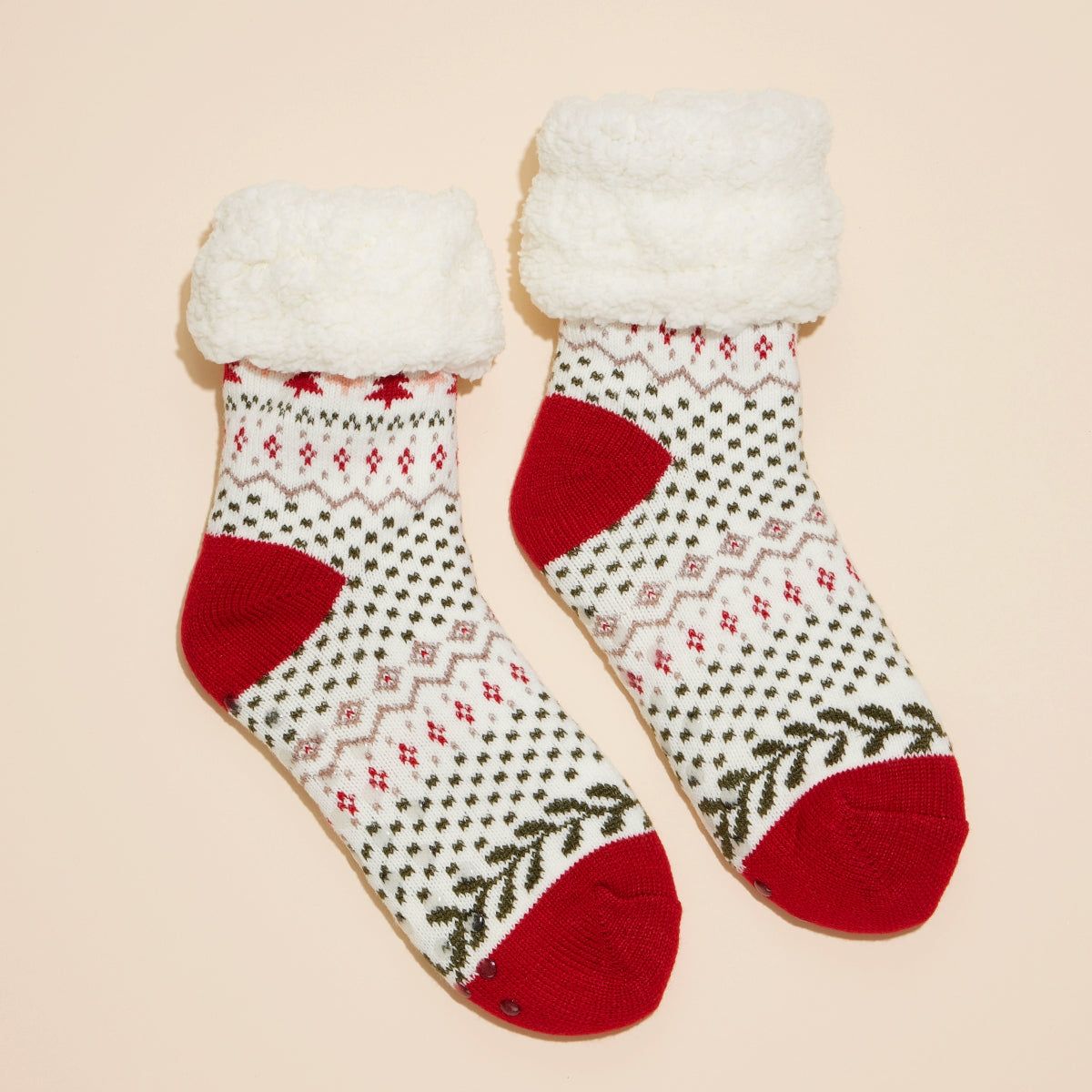 Christmas Fuzzy Socks Assorted Pack of 2