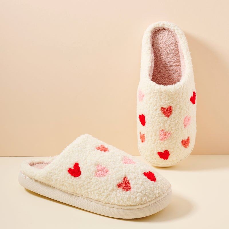 Multi Hearts Home Slippers